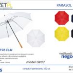 parasole transparentne z logo